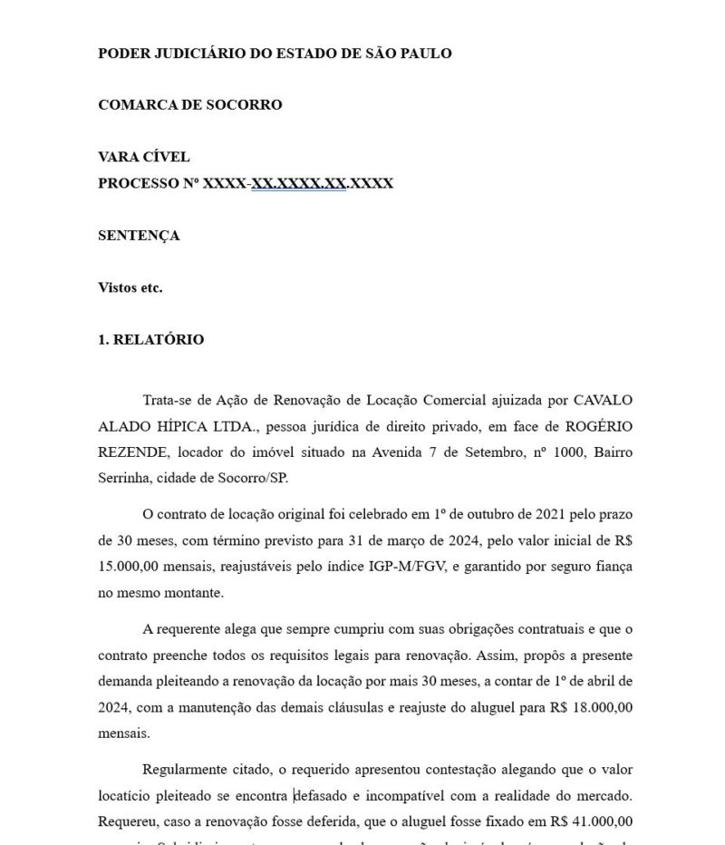 Direito Civil e Empresarial - Seção 04 - Sentença
